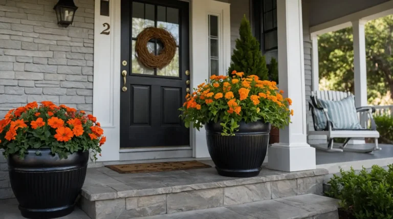 17 Stunning Front Porch Flower Pot Ideas to Boost Your Curb Appeal