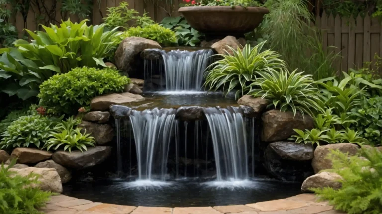 17 Enchanting Small Garden Waterfall Ideas to Transform Your Outdoor Space
